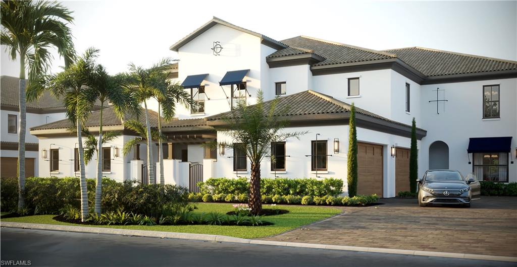 Welcome to Nerano at Miromar Lakes Beach & Golf Club! Introducing an exclusive collection of luxury coach homes by renowned custom builder Front Door Communities. Nestled within the prestigious Miromar Lakes community, Nerano features just 10 intimate buildings, each offering four beautifully designed residences with private courtyard entrances, lush landscaping, paver driveways and walkways. Designed for sophisticated Florida living, these residences feature spacious open-concept great rooms filled with natural light, elegant dining areas with dramatic 90- degree walls of glass, and designer island kitchens with abundant cabinetry and pantry storage. Ground-floor and upper-level residences offer thoughtfully designed floor plans, impressive balconies and attached two-car garages. Residents of Miromar Lakes enjoy and exceptional resort-style lifestyle with more than 700 acres of freshwater lakes for boating, water skiing, kayaking, fishing and swimming, along with three miles of private white -sand beach. Amenities include a zero-edge infinity pool, full-service spa and fitness center, tennis, pickleball, bocce, racquetball, multiple dining options and a vibrant social calendar. Golf memberships are available, and purchasers of New Construction have the opportunity to bypass the current golf membership wait list. Experience luxury, recreation and resort-style living in one of Southwest Florida's premier communities. Schedule your private tour of Nerano today! NOTE* The video/virtual tour provided represents a fully furnished model unit of the same floor plan. The actual available unit is sold unfurnished and may vary slightly in orientation, view, lighting, or specific finishes. Please contact the listing agent for exact details.