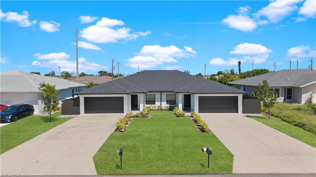 **MOTIVATED SELLER – BRING YOUR OFFERS! SELLER NEEDS THIS DUPLEX GONE!!! INCREDIBLE TURNKEY AIRBNB INVESTMENT OPPORTUNITY IN CAPE CORAL!** FULLY FURNISHED!**  Don't miss this opportunity to own a stunning 2024-built duplex featuring **TWO income-producing residences in ONE property**, already established and operating as successful short-term rentals!

The property offers a total of **6 BEDROOMS + 2 DENS, 4 BATHROOMS and 4-CAR GARAGE PARKING!** Each spacious unit features **3 bedrooms + den, 2 full bathrooms and its own 2-car garage**, providing the privacy, space and functionality highly sought after by vacation guests and long-term tenants alike.

Both residences showcase modern open-concept interiors with beautiful flooring, quartz countertops, 42-inch soft-close cabinetry, stainless steel appliances, designer bathroom finishes, contemporary lighting and **IMPACT-RESISTANT WINDOWS & DOORS.**

**BOTH UNITS ARE BEING SOLD FULLY FURNISHED AND TURNKEY!** The next owner has the opportunity to continue operating the property as an established short-term rental investment with minimal setup.

**PROVEN AIRBNB RENTAL HISTORY!** Both sides are currently operated as Airbnb rentals and have earned Airbnb's prestigious **Guest Favorite designation**, supported by strong guest ratings and extensive booking history. This established rental presence makes the property especially attractive to investors looking for an income-producing opportunity.

Located in desirable **SW Cape Coral**, conveniently close to shopping, dining, entertainment, parks and everything Southwest Florida has to offer. **CITY WATER & SEWER ASSESSMENTS PAID!**

Whether you're expanding your investment portfolio, seeking multiple rental doors under one roof, or looking for the flexibility to occupy one side while generating income from the other, this property offers exceptional versatility and investment potential.

**SELLER IS HIGHLY MOTIVATED AND WILL ENTERTAIN OFFERS! BRING YOUR BUYERS AND LET'S MAKE A DEAL!**

**TWO UNITS. FULLY FURNISHED. ESTABLISHED AIRBNB HISTORY. MOTIVATED SELLER. ONE INCREDIBLE INVESTMENT OPPORTUNITY!**