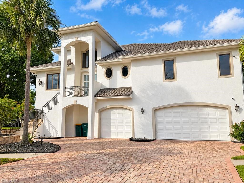 Estate Lot, 5 car garage, 7537 sq ft of living, garage, finished basement and 3 story micro-mesh screen. Long range unobstructed water views of barfield bay. Saltwater pool, oversized finished basement, impact windows, mosquito spray system, cameras, spray foam insulation roof, full renovation of flooring, bathrooms, new tankless water heater, new paint exterior & interior, metal roof, private cul- de-sac with no neighbors. Private Glass Open Elevator. There is no other property like this on Marco. Backs up to Rookery preserve with 10 ft from barfield bay water. Every window has a view. Completely turn key. 6 bed, 3 bath, office, plus finished basement plus pool room. 4 balconies to view water & preserve.