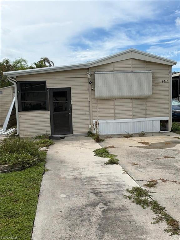 Welcome to 8612 Red Cedar Dr in Estero, FL. This charming mobile home accords a cozy living space encompassing 743 square feet. With a well-designed layout, the home features one bedroom, providing an intimate and comfortable setting. The property sits on a manageable 0.048-acre lot, offering a low-maintenance lifestyle. Situated in a desirable location, this mobile home presents an opportunity for those seeking a compact and efficient living solution. The surrounding area provides a serene environment, making it a great spot to enjoy the Floridian lifestyle. Whether you're a first-time homeowner or looking to downsize, this property accords the essentials for everyday living in the heart of Estero.