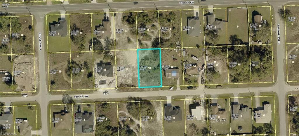 The lot is located on 9th Street SW between Bruce and Yvonne. It is one street from 8th St. SW for easy access to Gunnery Rd. or Sunshine. If you work or shop in Fort Myers, traveling to the locations via 8th St. SW to Gunnery will be quick and pain free and if you want to shop, go to restaurants, or banking in Lehigh Acres, 8th St. SW to Sunshine is a breeze. Don't miss the opportunity to own this one!!!