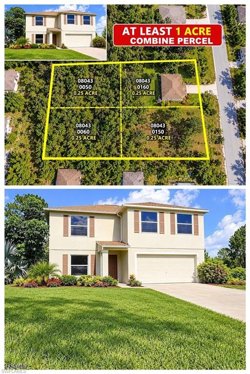 Welcome to your new home at 548 Aspen Ave S!

AT LEAST 1 ACRE OF COMBINED LAND!

THE SALE INCLUDES THREE ADDITIONAL PARCELS OWNED BY THE SAME SELLER, WITH ALL FOUR PARCELS TO BE CONVEYED TOGETHER AS ONE PACKAGE. Buyer to verify total acreage, parcel boundaries, and property information.


This spacious two-story home offers a two-car garage, large windows, a functional floor plan. The dishwasher is less than one year old, the refrigerator is approximately five years old, and the upstairs AC unit was replaced within the last few years.

The sale includes three additional parcels owned by the same seller, with all parcels to be conveyed together as one package. The additional parcels include one lot behind the home and two lots adjacent to the left side, providing additional land and flexibility.

Located in Lehigh Acres, ZIP code 33974, this property offers a unique opportunity for buyers seeking a home with additional land. Schedule your showing today!

One or more photos have been virtually staged, AI-generated, or rendered. Buyer to independently verify parcel numbers, dimensions, zoning, permitted uses, and all applicable restrictions with the appropriate authorities. Listing is subject to errors and omissions.