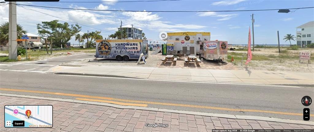 Rare opportunity to own a highly visible commercial lot on Estero Boulevard in the heart of Fort Myers Beach.  Ideally positioned within the downtown district and just steps from the beautiful Gulf beaches, this property offers an exceptional location for a variety of commercial or mixed-use opportunities.  Enjoy excellent exposure and strong foot and vehicle traffic along the primary corridor of Fort Myers Beach. The property's proximity to the beach, resturants, shops, hotels and entertainment makes it the ideal location for a business looking to capitalize on the vibrant island lifestyle and steady visitor traffic.
Whether you're looking to develop a retail concept, resturant, office, hospitality-related business or other permitted commercial use, this property provides a unique opportunity to estalish. presence in one of the Southwest Florida's most desirable coastal destinations.