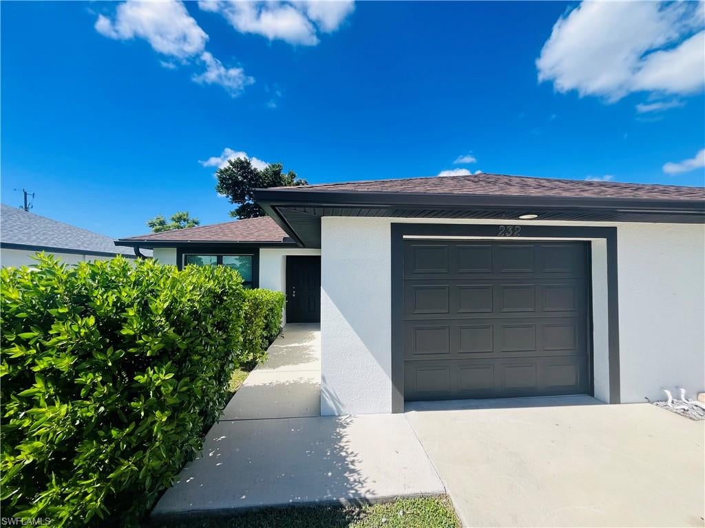 Well-maintained duplex offering three bedrooms and two full bathrooms in each unit. Property is located in a non flood zone and close to everything, like city hall, police, hospital, Del Prado Blvd, etc. All assessments are in and paid! Both units feature hurricane-impact windows and doors and tile flooring throughout—no carpet! The left unit has been fully remodeled and features brand-new stainless steel kitchen appliances, making it ready for immediate occupancy. Additional highlights include a new roof installed in 2023 and fresh interior and exterior paint. A great opportunity for investors or buyers looking to live in one unit while renting out the other. Thank you for your interest in this property!