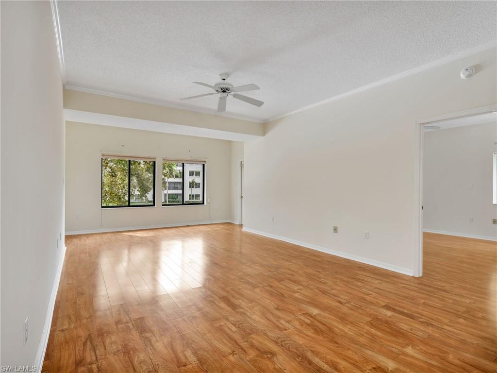 Welcome to this bright and sunny 2-bedroom, 2-bath residence in Arbor Trace—one of Naples’ most sought-after 55+ communities. The spacious primary suite offers a tranquil retreat, complete with a private balcony overlooking the lake. A bright guest bedroom and adjacent full bath provide an inviting space for visitors. Arbor Trace is a premier 55+ community offering deeded condominium ownership with 100% equity and no financial or medical requirements. Residents enjoy a maintenance-free lifestyle with all utilities included in your monthly condo fee: water, electric (excluding tower), sewer, trash removal, recycling, pest control, and cable TV/Wi-Fi for all individual units. Monthly club fee includes amenities such as resort-style heated pool, fitness center, tennis/pickleball, bocce courts, golf putting green, two libraries, curated social events, and a meal plan. Benefit from comprehensive support services such as 24-hour medical monitoring, transportation to medical appointments, shopping, and group outings. Enjoy peace of mind with an onsite assisted living if you need it.