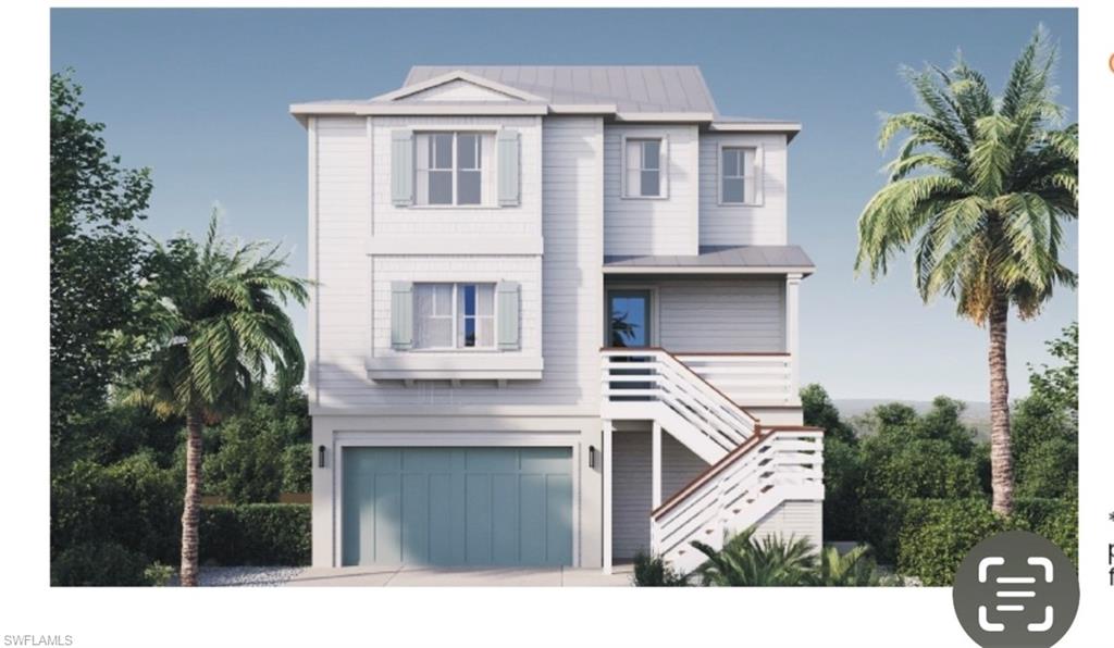 One or more photo(s) has been virtually staged, AI generated or rendered.  High Performance STR WEEKLY Rental Zoned Homesite | Direct Beach Access | Gulf Views | 115’ x 60’. 
Potential Gross Income $200k +/- with a 5 - 6 bed house. Exceptional Opportunity Discover an extraordinary opportunity to create your own private coastal sanctuary in one of Fort Myers Beach’s most coveted locations. Ideally positioned just two parcels from the Gulf, this oversized homesite offers direct beach access and captivating water views—delivering the prestige of beachfront living without the premium price. Spanning an impressive 115’ x 60’, this deep, buildable lot is thoughtfully zoned for a custom single-family residence and presents endless architectural possibilities. A completed survey, curated builder introductions, and conceptual home renderings are available to assist in bringing your vision to life—whether you desire a contemporary retreat or a timeless coastal estate. This exceptional property offers a seamless blend of luxury and leisure. Begin each morning with golden sunrises over the water and conclude your evenings with dramatic Gulf sunsets—enjoyed from the comfort and privacy of your future residence. Perfectly situated on the prestigious south end of Fort Myers Beach, the property provides effortless access to Lover’s Key, Bonita Beach, and the vibrant lifestyle destinations of Santini Plaza and Marina. World-class dining, boutique shopping, and entertainment are just moments away, while Margaritaville and Publix are easily reached by bike. Whether envisioned as an elegant primary residence, a refined vacation escape, or a high-performing investment, this remarkable offering represents a rare fusion of location, lifestyle, and lasting value. Architectural renderings shown are for illustrative purposes only and are not included in the purchase price.