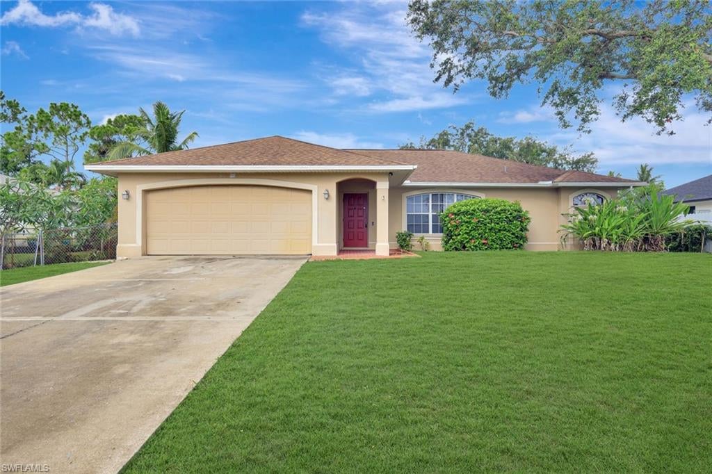 This stunning single-family home in San Carlos Park boasts 3 bedrooms, 2 bathrooms, and a 2-car garage. The home offers tile in the living areas and wood-like flooring in the bedrooms. Stainless steel appliances in the kitchen, walk-in closet, master bath with upgraded Kohler dual sinks, upgraded fixtures, and neutral tile shower! Lanai has painted brick pavers, a fenced backyard, tongue and groove lanai overhang, and French doors. Tenant is responsible for electricity, water, and cable. The home has a septic system, and the owner pays for lawn care. Pets may be allowed with the owner's approval.

Please note: The home is tenant-occupied through September 30.

Don't miss your chance to rent this beautiful home. This will be available October 15th, 2026 for a year rental of $2,495.00 monthly.