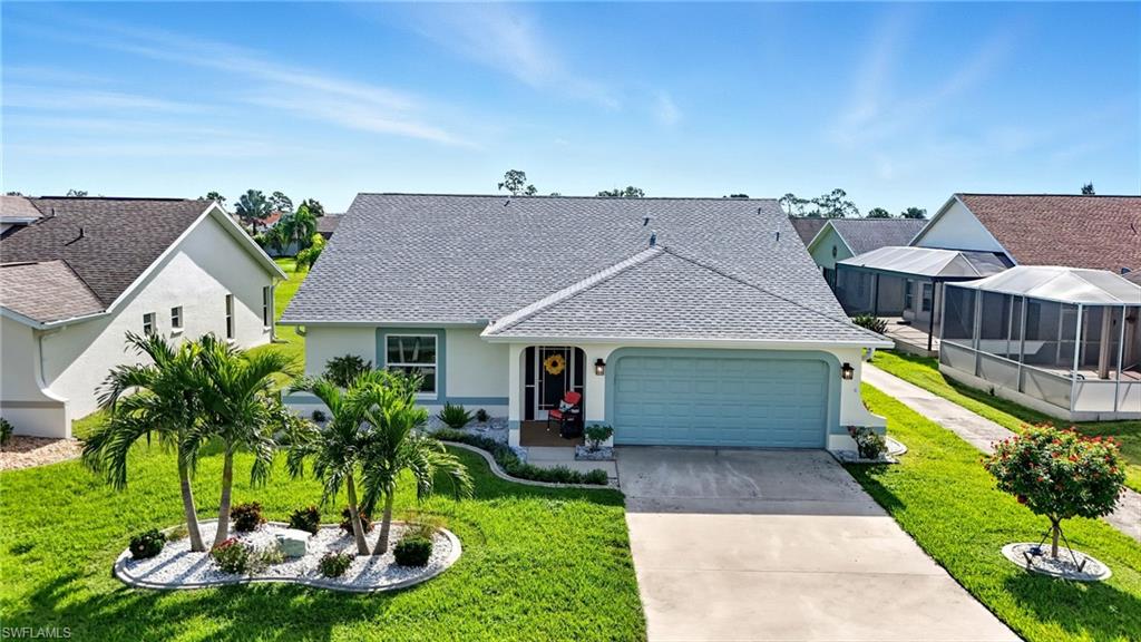 Experience the Florida lifestyle in this beautifully maintained 3-bedroom, 2-bath home with 2 car garage in the highly desirable 55+ gated community of Sabal Springs Golf & Racquet Club. As you step through the new glass front door, you are greeted by a welcoming foyer area that leads into a bright and open split floor plan. The spacious living room features laminate flooring, while the large formal dining room showcases bay windows with views of the golf course and pond. The well-equipped kitchen offers ample storage, and each bedroom has its own walk-in closet for convenience.
This home boasts wonderful curb appeal with professional landscaping, a new roof (2022), a screened lanai with hurricane shutters, and an extended paver patio overlooking the 12th hole—perfect for entertaining or relaxing with a view.
Sabal Springs is an amenity-rich, active lifestyle community with something for everyone. Enjoy an 18-hole golf course, tennis, pickleball, Olympic-sized heated pool and spa, clubhouse with a full-service restaurant and bar, fitness center, library, ballroom, shuffleboard, game rooms, and year-round activities including live entertainment and dances.
Low HOA fees cover lawn care, basic cable, high-speed internet, exterior home painting every seven years, and 24/7 guarded gate access. Golf is optional and pay-as-you-play. Conveniently located near shopping, dining, medical facilities, I-75, RSW airport, and the beautiful beaches of Southwest Florida, all within a rapidly growing area offering excellent value and convenience.
This home truly offers it all—schedule your showing today!