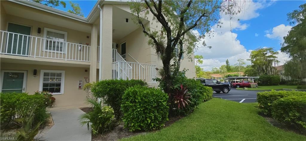 Ready for your personalized touch! This second-floor condo in the desirable King’s Lake community offers an exciting opportunity to enjoy the Naples lifestyle! Featuring 2 bedrooms plus a den, 2 full baths, and vaulted ceilings, this residence also includes the convenience of in-unit laundry. The screened lanai overlooks a lush, palm-filled preserve, creating a peaceful setting for morning coffee or evening relaxation. Sliding glass doors connect the lanai to the living room, kitchen, and master bedroom, bringing the outdoors into everyday living. The split-bedroom floor plan offers added privacy, and the community pool is just steps away. King’s Lake features scenic walking and biking paths around its beautiful lake, along with convenient access to King’s Lake Square, home to Publix, Starbucks, restaurants, and everyday essentials. Just minutes from downtown Naples, 5th Avenue South, and Gulf beaches, this property combines everyday convenience with the best that Naples has to offer.