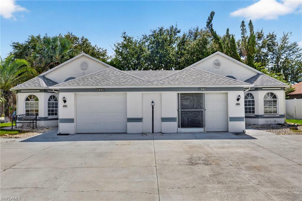 Two side by side Villas;  each with 3 Bedroom 2 Baths 1 Car Attached Garage featuring a shared Heated Pool & Spa with Screened Pool Cage. Ideal for investors or owner-occupants wanting to live on one side and rent the other side. NEW Roof 2021; NEW AC (730) 2020; Kitchen Appliance Package; Washer / Dryer included on each side. Lanai converted to SunRoom on both sides adds extra privacy for each side. Fence Oversized Corner Lot. 
Tile Floors and  Neutral Décor throughout. Living / Dining Room with Patio Doors to spacious SunRoom. No carpet (except Living Room on unit 928). Spacious Kitchen with Breakfast nook. Interior laundry room is complete with washer / dryer. City Water & Sewer - All Special Assessments are paid in Full.  No HOA rules or fees.  Property has never flooded! X Zone – no Flood Insurance required. Great location: minutes to RSW International Airport (or) Punta Gorda Airport, Cape Coral Parks and World Class Beaches.