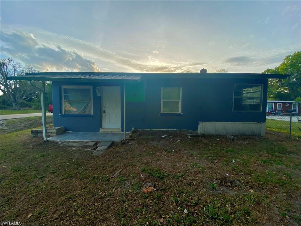 Perfectly located in Fort Myers!!! This house offers 2 bedrooms, 2 Baths and a carport. Great investment opportunity. Spacious backyard, small shed for all storage. Close to I-75 easy access to travel needs. A short drive to Downtown Fort Myers. New roof was installed in 11/2023. Sold as-is, needs TLC.