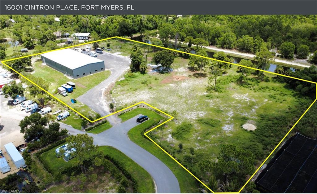 11,200sf +/- warehouse with approximately with 450sf +/- of air-conditioned office space.  Large storage yard (fully secured and fenced) - 4.5 acres +/-.  Warehouse is approximately 70' x 160'.  4 overhead doors (14').  16-18' clear height.  Site is located just north of Alico Road Industrial corridor.  Centrally located among highest growth areas in Lee County.  Zoned AG - perfect for agribusiness, nursery, landscape yard, or landscape related business.  Property is also being offered for lease at $10,000 per month.
