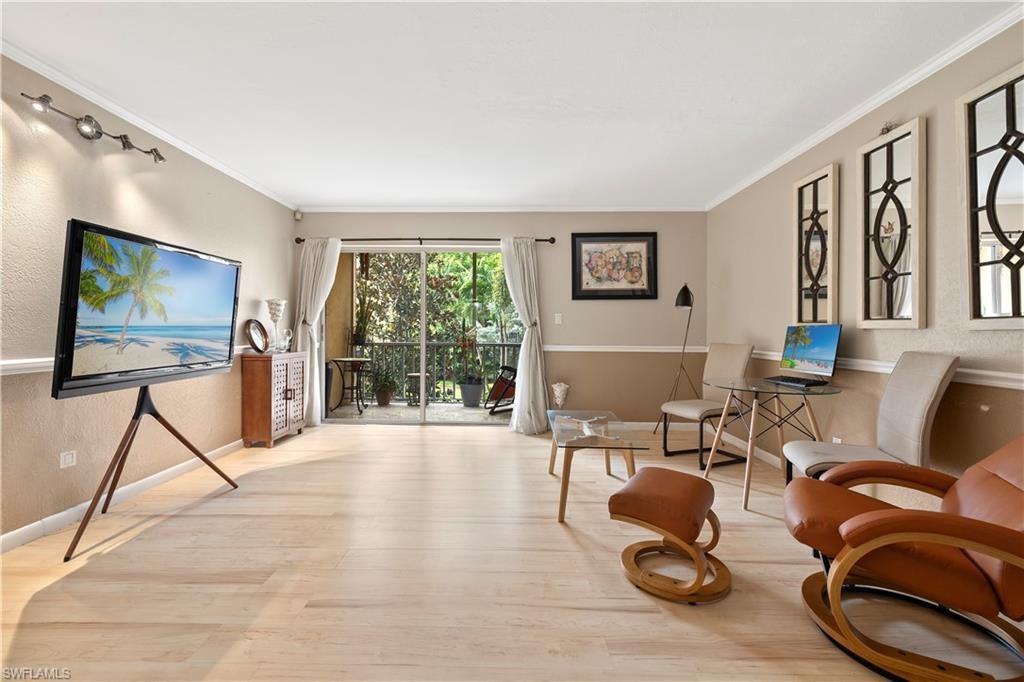 Enjoy peaceful courtyard and pool views from this beautifully updated second-floor condominium, where major improvements have already
been completed, including a passed milestone inspection. The renovated kitchen features shaker-style cabinetry, granite countertops, subway
tile backsplash, upgraded plumbing, and stainless steel appliances. Recent updates include a new water heater (2025) and air conditioning
system (2023), providing added comfort and peace of mind. Inside, you'll find tile flooring in the kitchen and bath, durable laminate flooring
throughout the main living areas, and a spacious bedroom with a walk-in closet. Relax on the screened balcony overlooking swaying palm trees,
lush landscaping, and the community pool. Residents enjoy a clubhouse, grilling area, and beautifully maintained grounds, all just minutes from
shopping, dining, and everyday conveniences. Whether you're looking for a seasonal retreat or full-time residence, this
updated condo is ready to enjoy from day one.