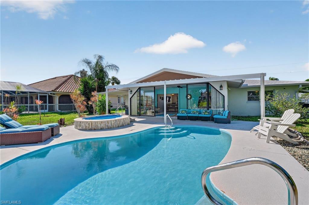 Live the Waterfront Lifestyle – or Let It Pay for Itself!
Welcome to 1211 SE 21st Terrace in Cape Coral, a fully furnished, turnkey Gulf-access home that offers the perfect blend of personal retreat and proven income-producing opportunity, AND NO FLOOD INSURANCE REQUIRED!
Situated on a wide canal with quick Gulf access, this 2-bedroom + den, 2-bath home is designed for effortless indoor-outdoor living. The open floor plan flows seamlessly into a spacious outdoor area featuring a private pool, spa, and covered lanai—ideal for entertaining, relaxing, or hosting guests year-round.
Large sliding glass doors open from the main living areas directly to the pool deck, creating that indoor-outdoor feel you expect in Southwest Florida. The home is finished with tile and laminate throughout, a well-appointed kitchen, and a layout that comfortably accommodates both everyday living and short-term guests.
Step outside to your private boat dock, where you can be on open water in minutes. Whether it’s boating, fishing, or sunset cruises, this location delivers the true Florida waterfront lifestyle.
For investors, this property has a strong track record as a successful short-term rental and is being sold fully furnished, making it ready to generate income from day one. No setup, no delays, just immediate opportunity.
Whether you’re looking for a personal escape, a seasonal home, or a high-demand rental property, this home checks every box.