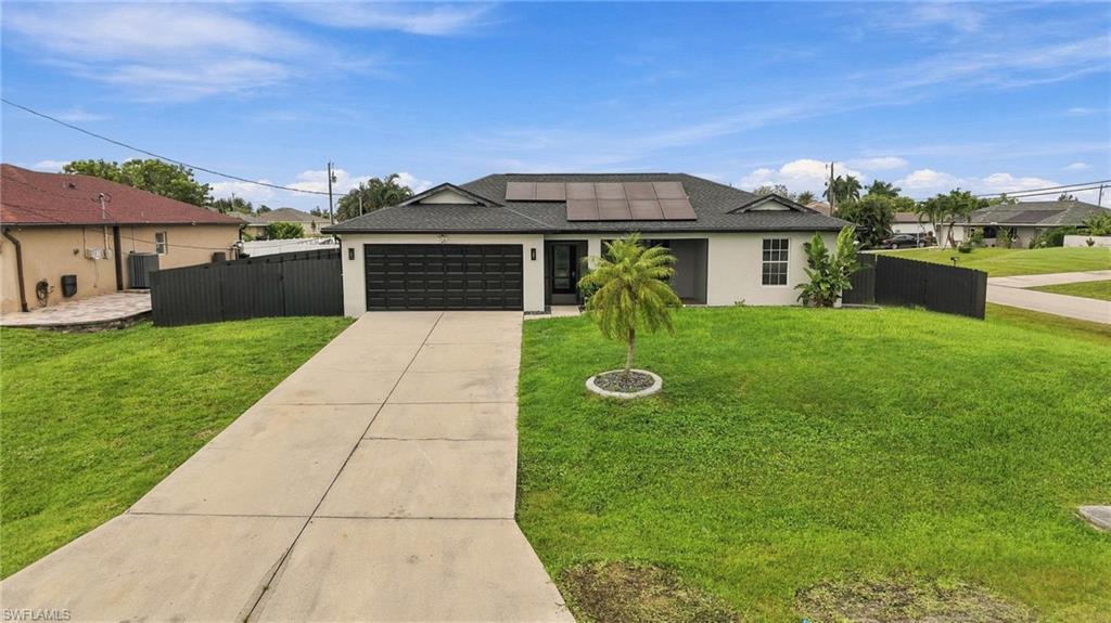 BEAUTIFULLY RENOVATED HOME – MOVE-IN READY!

Welcome to this beautifully renovated 3-bedroom plus den home, originally built in 2006, offering a perfect blend of modern upgrades, comfort, and functionality. From the moment you step inside, you'll appreciate the spacious open-concept floor plan, soaring vaulted ceilings, tile flooring throughout, and an abundance of natural light that creates a bright and inviting atmosphere.

The stunning updated kitchen is the heart of the home, featuring elegant quartz countertops, white shaker-style upper cabinetry, contrasting gray lower cabinets, a stylish tile backsplash, stainless steel appliances, a modern farmhouse-style sink, and a spacious peninsula with a striking black accent finish—perfect for everyday living and entertaining.

The generously sized living and dining areas provide plenty of room for gatherings, while the versatile den offers the flexibility of a home office, study, or additional living space.

The beautifully renovated bathrooms showcase contemporary finishes, including updated vanities, dual sinks, modern fixtures, and beautifully tiled showers with sleek black accents, creating a sophisticated, spa-inspired atmosphere.

MAJOR UPDATES INCLUDE: A new roof installed in 2023, electrical solar panels installed in 2021, complete replumbing in 2020, and updated water treatment equipment and well pump in 2026. The fully fenced backyard offers added privacy and plenty of space to relax, entertain, or create your own outdoor retreat.

IMPORTANT: The solar panels have an outstanding balance that must be assumed by the buyer, subject to the solar financing company's approval and applicable terms.

With its extensive renovations, thoughtful upgrades, and inviting layout, this home offers an excellent opportunity to enjoy modern living without the hassle of major renovations.

Schedule your private showing today and discover everything this beautiful home has to offer!