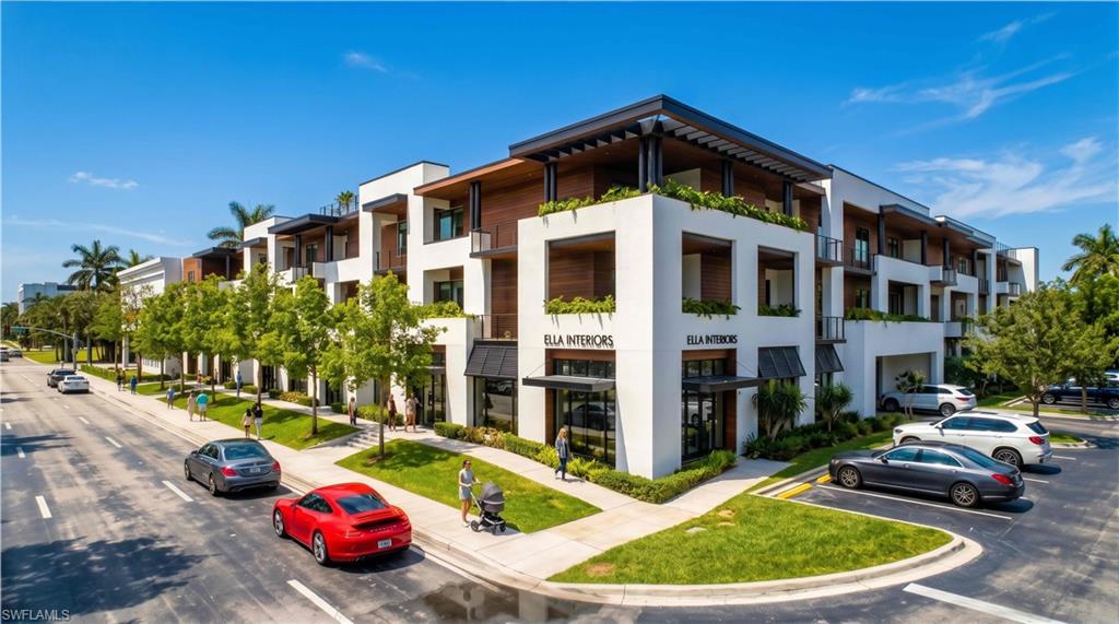 One or more photo(s) has been virtually staged, AI generated or rendered.  New construction delivering this season, Two Ten West, an exclusive collection of just 12 luxury residences in the heart of Olde Naples is just steps away from Fifth Avenue South. This boutique mixed-use development redefines sophisticated coastal living with spacious floor plans ranging from approximately 2,200 to over 3,700 interior square feet. Two Ten West features expansive private outdoor living areas, private rooftop terraces and deeded private garages with up to four car parking.
Expertly developed by Platinum Development and designed by award winning CID Design Group, the residences showcase elegant coastal-inspired interiors, exceptional finishes, and a carefully curated aesthetic that reflects the essence of luxury living in Naples.
Each residence offers wide-plank hardwood flooring, 11’ ceilings, premium gas Wolf and Sub-Zero appliances, outdoor rooftop terrace gas grilling, custom cabinetry, and thoughtfully designed finishes throughout. With only six residences per floor, owners enjoy an unparalleled sense of privacy and exclusivity in one of Naples' most desirable downtown locations. All images are artistic renderings for conceptual purposes only.