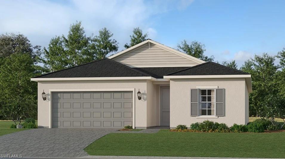 One or more photo(s) has been virtually staged, AI generated or rendered.  MOVE-IN READY!! Sabal Glen at Babcock Ranch offers new single-family homes just miles from the endless entertainment and recreation of the Babcock Ranch Town Center in Punta Gorda, FL. This new single-story home is perfect for residents who live an active lifestyle. Two secondary bedrooms share a bathroom in the hall at the front of the home, while a third is around the corner with a private bathroom. Down the foyer is the open living area, which includes a kitchen, dining room and family room with a covered patio. The owner’s suite is tucked into the rear corner with an attached bathroom. Prices, dimensions and features may vary and are subject to change. Photos are for illustrative purposes only.