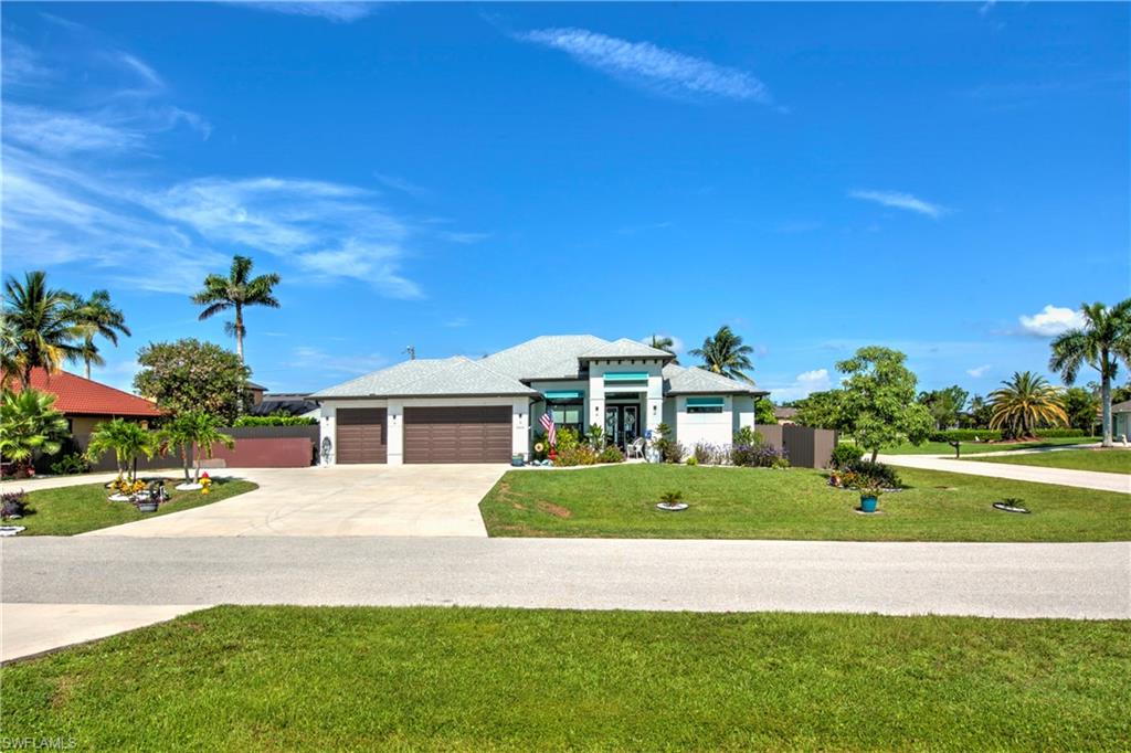 ?? Just Listed: Stunning 2021 Home in the Heart of SW Cape Coral – Triple Lot, Pool, Spa & Solar!

Welcome to this exceptional home located in the highly desirable Southwest Cape Coral. Built in 2021 and sitting on a rare TRIPLE oversized lot, this property offers unmatched space, privacy, and versatility — with ample room to build an additional structure such as a guest house, workshop, or RV garage.

?? Energy-Efficient Living:
This home features fully owned solar panels, to be paid off at closing. Enjoy ultra-low energy bills—averaging just $25/month and around $100/month during the summer. Plus, a whole-house gas generator ensures you're never without power, even during hurricane season.

????? Outdoor Oasis:
Relax in your private pool and spa, complete with a serene outdoor sitting area, perfect for enjoying Southwest Florida’s beautiful winter evenings. The fully fenced yard provides peace of mind and security for children and pets.

??? Interior Features:

3 spacious bedrooms + large den – perfect for a home office or guest room

3 full bathrooms

Chef’s kitchen with granite countertops, tile floors throughout, ample cabinetry, and walk-in pantry

Large closets and abundant storage

Modern open layout designed for entertaining and comfortable living

High-end security camera system for extra peace of mind

?? Prime Location:
Close to grocery stores, shopping centers, parks, restaurants, and local bars — everything you need is just minutes away!

?? Priced to Sell – Don’t Miss Out!
This home is move-in ready and loaded with features that are hard to find in today’s market. Whether you're looking for luxury, space, sustainability, or security — this one checks every box