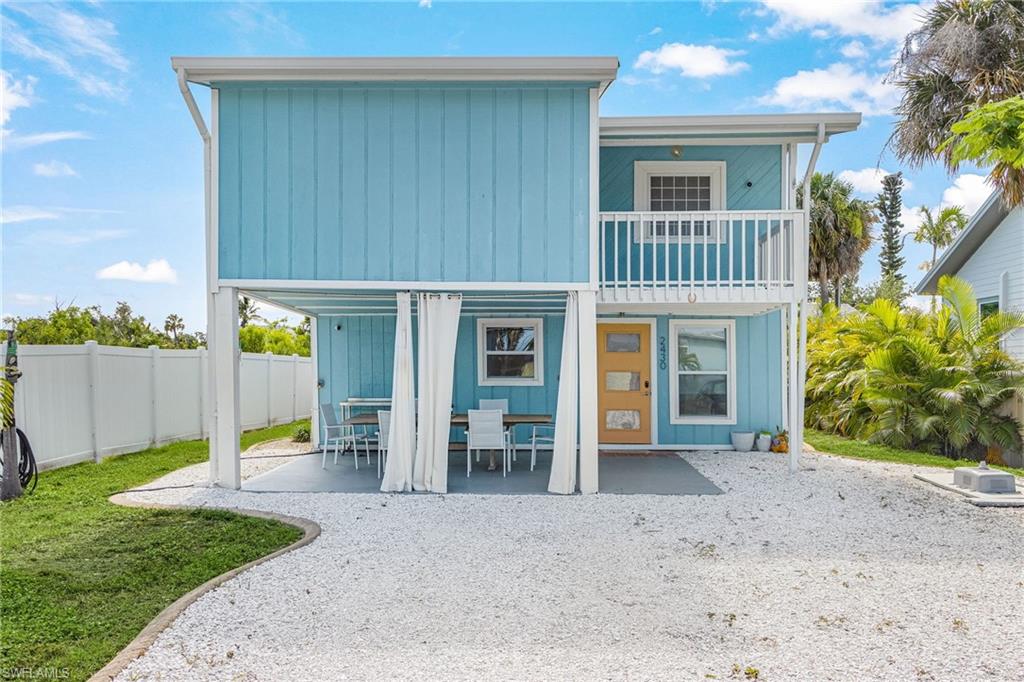 Welcome to your slice of paradise in the heart of St. James City! This beautifully remodeled 2-bedroom, 2-bath home perfectly embodies the relaxed island lifestyle that makes this waterfront community so desirable. Nestled on a quiet street, you'll enjoy peace and privacy while being just a short walk from several popular restaurants, waterfront bars, live music venues, and local favorites.

Inside, you'll immediately appreciate the extensive updates throughout, including a remodeled kitchen with new stainless steel kitchen appliances (not pictured), updated bathrooms, new flooring, and stylish finishes that blend modern comfort with classic island charm. The home is filled with character and warmth, creating an inviting atmosphere that's hard to find at this price point.

The spacious great room features soaring ceilings that enhance the open, airy feel of the home, while the primary suite offers its own dramatic vaulted ceiling, creating a true retreat. The oversized primary bedroom includes a private ensuite bathroom, walk-in closet, and a secluded balcony—perfect for enjoying your morning coffee or relaxing with an evening breeze.

Whether you're looking for a full-time residence, winter getaway, or investment property, this home presents an exceptional opportunity to own a move-in-ready piece of island paradise. Affordable island homes with this level of updating, character, and location are becoming increasingly difficult to find.

Spend your days fishing, boating, dining with friends, exploring the islands, or simply enjoying the laid-back atmosphere that makes St. James City so special. This home offers everything you need to start living the island dream—without the premium price tag.

If you've been searching for the perfect entry point into the island lifestyle, this charming, updated home is the opportunity you've been waiting for.