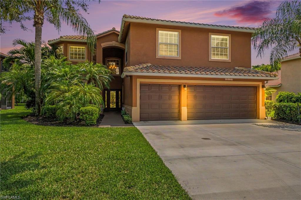Welcome to this spacious five-bedroom plus den, four-bath pool and spa home with a three-car garage, located in the highly desirable gated community of Stoneybrook at Gateway. Offering approximately 3,484 square feet of living space, this two-story residence combines a flexible floor plan with comfortable Florida living.
The main level features formal living and dining rooms, along with a gourmet kitchen that opens to the expansive family room. From there, the living space flows seamlessly to the private outdoor retreat, creating the perfect setting for entertaining and enjoying Southwest Florida's year-round lifestyle. The first-floor den and adjacent full bath offer excellent flexibility and can easily serve as a private guest suite, home office, or additional living space. Upstairs, you'll find five bedrooms, including two primary suites, as well as an open loft area ideal for a home office, media room, playroom, fitness space, or hobby area. This versatile layout is perfectly suited for multigenerational living, accommodating extended family and guests, or simply providing additional privacy and flexibility. Situated on an oversized 0.27-acre homesite, the property features a refurbished screened lanai and an updated pool and spa area, creating a private outdoor oasis for relaxation and entertaining. Additional highlights include a three-car attached garage, a newer tile roof (2020), and a new A/C system (2024). Residents of Stoneybrook at Gateway enjoy a gated, resort-style community with an impressive array of amenities and a convenient location near shopping, dining, schools, RSW International Airport, and major roadways. This is a rare opportunity to own a spacious and versatile home with multiple suite options, exceptional indoor-outdoor living, and an outstanding Gateway location.