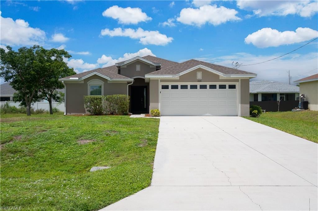 Welcome to 1220 NW 36th Place, a well-maintained Cape Coral home offering excellent value in a desirable Northwest Cape Coral location. With a practical layout, comfortable living spaces, and several major components approximately six years old, this property offers an appealing combination of affordability and peace of mind.  Inside, the home provides a clean and inviting atmosphere with a functional floor plan designed for everyday living. The living area offers a comfortable gathering space, while the kitchen and dining areas provide a practical setup for meals and entertaining. The bedrooms offer flexibility for family, guests, or a home office.  Major improvements include a roof approximately six years old, HVAC system approximately six years old, and water heater approximately six years old. These important updates provide valuable longevity and help reduce the immediate maintenance concerns often associated with purchasing a home.  Outside, the property provides space to enjoy the Southwest Florida lifestyle, with plenty of potential to create your ideal outdoor retreat, gardening area, or entertaining space.  Located in Northwest Cape Coral, this home offers convenient access to shopping, dining, parks, schools, major roadways, and the many recreational opportunities throughout Cape Coral and Southwest Florida.  Whether you're searching for a primary residence, seasonal getaway, or investment property, 1220 NW 36th Place is an opportunity worth seeing. Schedule your private showing today!