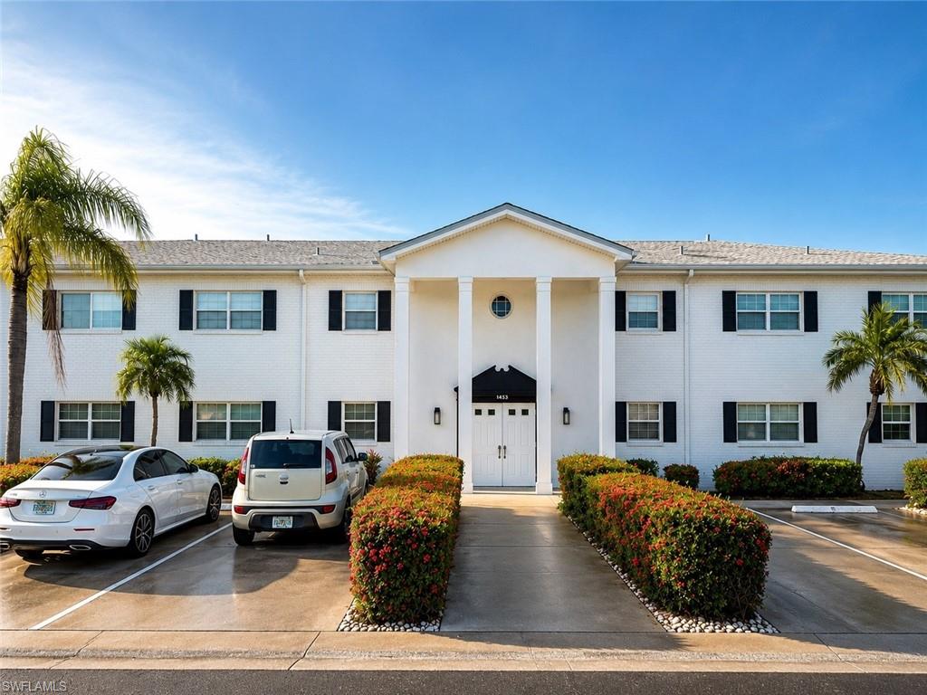 MYERLEE PARK WEST – Welcome to 1453 Saddle Woode Drive Unit 5E, a beautifully updated ground-floor, fully furnished turnkey garden residence offering effortless Florida living in one of Fort Myers’ most desirable and active 55+ communities. Thoughtfully designed with a spacious, light-filled floor plan, this inviting condo blends comfort, style, and everyday convenience. The well-appointed kitchen and beautifully updated baths feature solid surface countertops, updated appliances, and tasteful fixtures, creating a timeless, move-in-ready interior. Expansive windows frame wide, tranquil lake views, providing a peaceful backdrop to everyday living while filling the home with natural light. Residents of Myerlee Park West enjoy an exceptional lifestyle with outstanding amenities, including a community pool, clubhouse, shuffleboard, bocce ball, and an active social calendar. Golf enthusiasts will appreciate the nearby Myerlee Country Club, offering affordable pay-as-you-play golf along with optional memberships. Ideally situated just minutes from shopping, dining, medical facilities, places of worship, the vibrant Downtown Fort Myers River District, Fort Myers Beach, Sanibel Island, and Southwest Florida’s world-renowned Gulf beaches, this exceptional residence offers the perfect combination of low-maintenance living, scenic waterfront views, and an unbeatable location. Simply bring your suitcase and begin enjoying the relaxed Florida lifestyle!