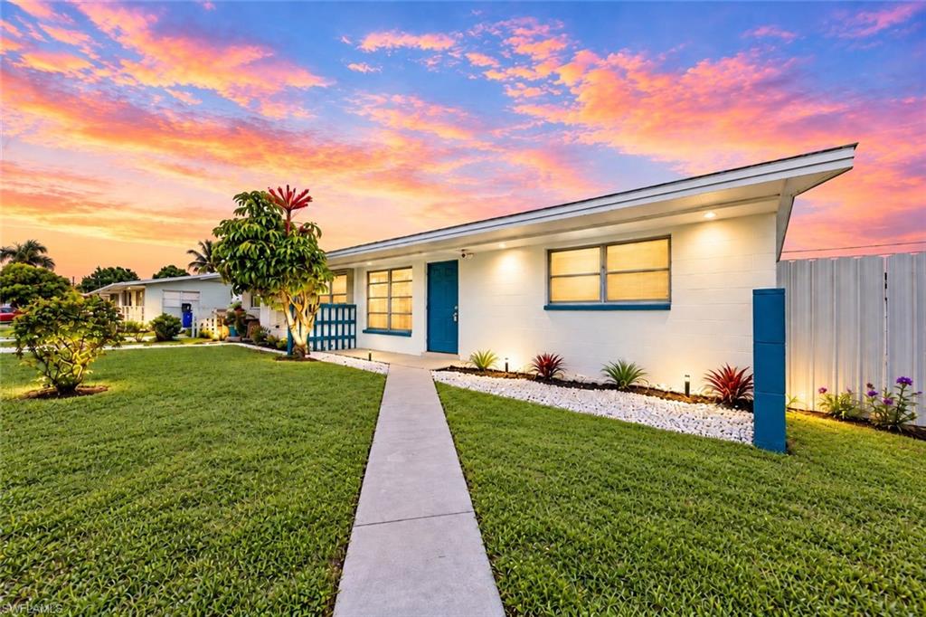 Welcome to this MARVELOUSLY REMODELED & upgraded 6ft FENCED home on CITY WATER & sewer nestled away on a quiet street in a No-through-traffic neighborhood with NO hoas!

This cozy split floor plan spotlights brand new enticing OVERSIZED porcelain tile throughout, an awarding master with WALK-In closet plus BUILT-IN organizers & laundry under air, admirable soft close SHAKER cabinets plus an attractive GLASS tiled backsplash, and an appealing bathroom with an  impressive FRAMELESS GLASS tiled shower including modern vanity & custom LED mirror.

It has freshly painted & nicely landscaped  while highlighting a (2026) HVAC system & duct work, (2026) water heater, new electrical & plumbing, IMPACT DOORS, 
NEWER stainless steel appliances, (2022) dimensional shingle roof, NEW fixtures, video SECURITY system, recessed lighting, 
HIGH SPEED fiber optic Internet,
and a spacious back patio great for entertaining. 

This is NOT in a flood zone. WALKING distance to the center of town & all major amenities with a quick commute to Fort Myers. Schedule your showing today!