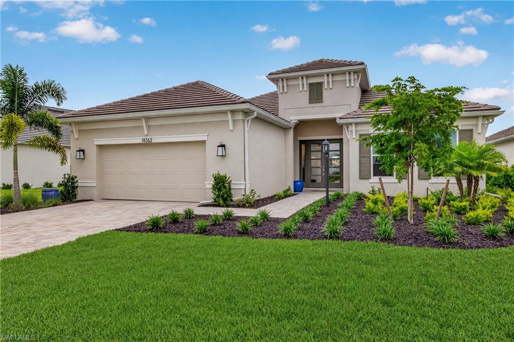 Waterfront living with the opportunity to build your own private dock in Esplanade Lake Club! Set in a quiet cul-de-sac section of the community, this newly built home occupies a select boat-able homesite—offering lake access and dock eligibility available only to certain properties. The upgraded kitchen makes a beautiful focal point, featuring glass-front transom cabinets and feature lighting that showcase favorite pieces and create a warm evening glow. Impact-resistant windows and doors complement the home’s modern construction, while the remaining balance of the original builder warranty is transferable to the buyer. Create your own waterfront retreat with HOA approval already obtained for a pool, spa and picture-window screen enclosure. Outdoor kitchen plumbing is also in place, setting the stage for memorable dining and entertaining. Enjoy the waterfront setting today while bringing your vision for outdoor living to life! Beyond your backyard, Esplanade Lake Club offers a resort-style pool, Bahama Bar, Toasted Café, fitness center, tennis, pickleball, bocce, walking trails, and a boat ramp and kayak launch. An active social calendar completes a lifestyle built around recreation, relaxation and connection.