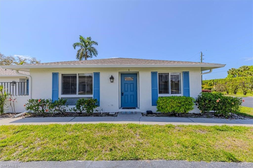 Welcome to this charming villa near the Heart of Naples, tucked away in a quite serene setting.  This beautifully renovated home features a stunning open concept kitchen with designer Cafe appliances, quartz countertops, soft close cabinetry and an expansive kitchen island, perfect for entertaining.  Luxury vinyl plank flooring, neutral paint and plantation shutters throughout.  AC replaced 2025, hot water heater 2022, washer and dryer 2023, kitchen appliances 2023.  Relax while enjoying your morning coffee on the lanai with a peaceful garden view.  Engage in an active lifestyle with 2 Gordon Lewis golf courses, nine pools, pickleball, tennis, bocce ball, the on-site restaurant and clubhouse.  All conveniently located just minutes from downtown Naples, iconic 5th Avenue fining dining, boutique shopping and pristine white sand beaches. One photo has been virtually staged, AI generated or rendered.