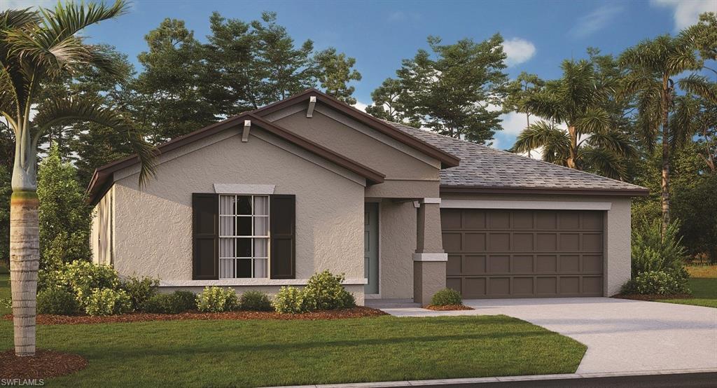 THIS HOME IS READY FOR YOU NOW!! This single-story home optimizes space and prioritizes ease of living. An open concept design includes the family room and nook as well as the kitchen with a center island. An attached patio provides outdoor space. Nearby, the cozy owner’s suite includes a private bathroom and spacious walk-in closet. Upgraded features include quartz countertops in kitchen, tiled showers, and stainless steel appliance package. Rendering, pictures, and virtual tour are of model and are used for display purposes only.