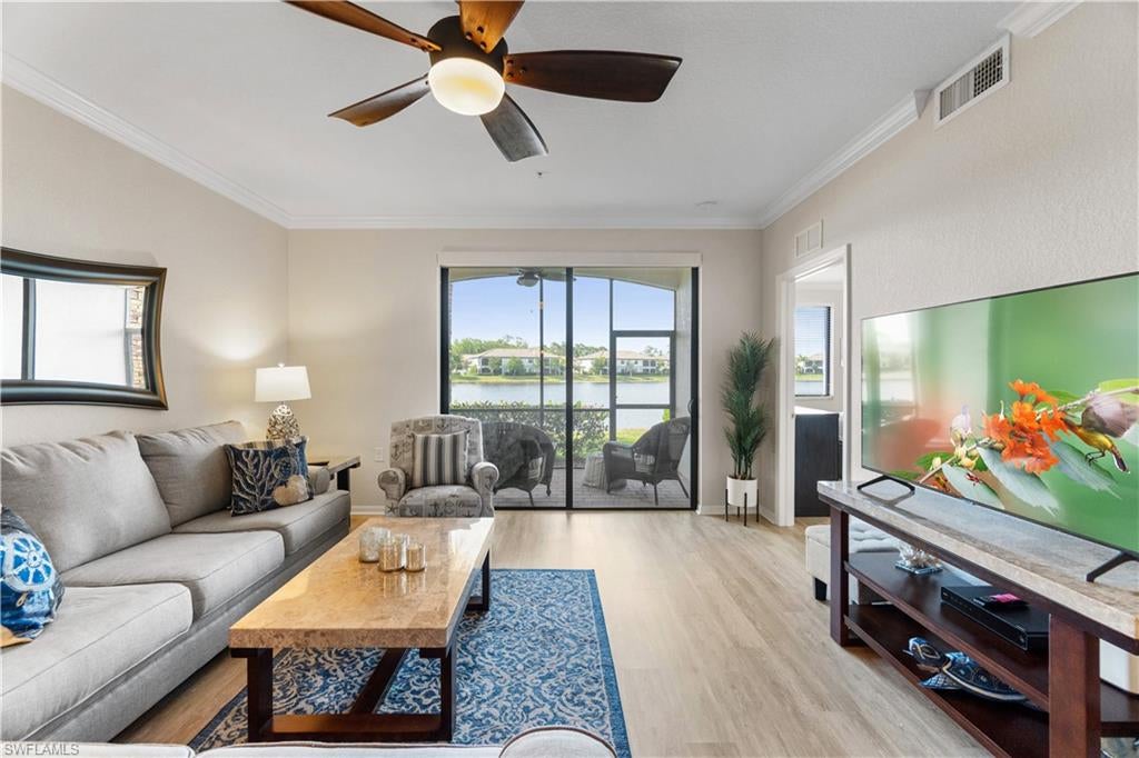 Welcome to effortless elegance and resort-style living in Naples, Florida, with this spotless Bromelia model veranda home in Treviso Bay. Featuring two bedrooms, two bathrooms, and a den currently styled as a third bedroom, this condo ensures comfort and versatility. Its unique charm is complemented by dual screened lanais and a detached one-car garage, blending indoor and outdoor living seamlessly. Inside, the kitchen shines with granite countertops, 42" cabinets, and newly upgraded appliances, embodying modern convenience. The community itself offers an array of amenities, including pools, a restaurant, tennis courts, an exercise room, clubhouse, and card rooms, set amidst verdant landscapes perfect for walking or biking. Situated near downtown Naples, this home places you minutes from fine dining, shopping, and the Gulf of Mexico's pristine beaches. Ready for you to move in and relax, this Treviso Bay gem invites you to live your best life in flip-flops. Experience paradise at its finest.