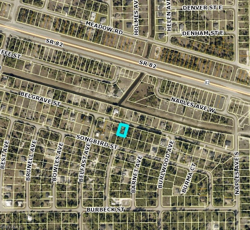 Nice Fort Myers/Lehigh Acres lot located south of ST. RD 82 in a quite pocket neighborhood. Only two blocks away from ST Rd 82, which provides quick access to many shops, restaurants in Fort Myers and a short drive to the Red Sox spring training/Jet Blue Park. This is a great investment property. Owner has 9 other lots in Lehigh Acres. Discounts are possible for a package deal!