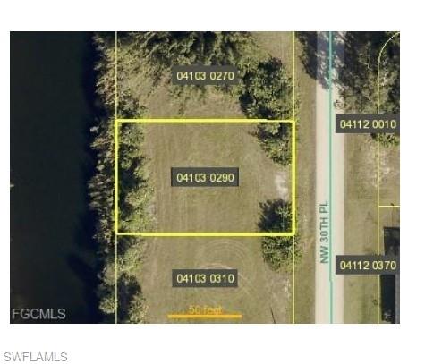 Discover this waterfront lot in NW Cape Coral, ideally situated along a peaceful freshwater canal in an area experiencing ongoing growth and development. Surrounded by newer homes and expanding amenities, this property offers an excellent opportunity to build your dream home or invest in the growing Cape Coral market. Enjoy tranquil water views and the opportunity to create your own backyard retreat. Conveniently located near schools, restaurants, shopping, and local amenities. Additional value includes a property survey, drainage plans, and the county fee for the septic permit has been paid. Don't miss this opportunity to own a piece of Southwest Florida and bring your vision to life!