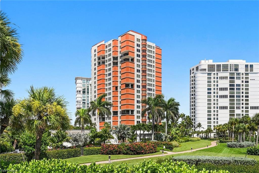 AVAILABLE for rent with a 3-month minimum, this 2,500-sf BEACHFRONT retreat displays panoramic views of both the Gulf and Park Shore's beachfront skyline.  Located just steps away from the shops and restaurants at gorgeous Venetian Village, this 6th floor beauty is framed by walls of glass inviting the outdoors in and filling the living space with light and serenity.  The elegant foyer unfolds to the comfortable dining and living area with breathtaking views in all directions.  The open terrace is spacious - perfect for enjoying morning coffee while listening to the waves and shorebirds, or for gazing at glorious sunsets. The kitchen is equipped with all you'll need, plenty of storage, and enjoys a breakfast nook surrounded on 3 sides by floor to ceiling windows.  There are two ensuite bedrooms (one with a King bed and the other with 2 Full size beds) each with a full bath.  The den has both a desk and a Murphy bed and is adjacent to a third full bath.

Park Shore Tower, notable for its shimmering copper facade, is part of an exclusive Guard-Gated enclave that offers 24-hour security & full-time staff. The recently renovated building amenities include a heated beachfront pool with waterfall and a lap lane, two hot tubs, a fitness facility, poolside BBQ facilities, bike storage, a beautiful community room with a full kitchen for catered events, a "borrow a beach chair" room, a vehicle wash, and a guest suite available by reservation.  The boardwalk over the scenic, sea oat-splashed dunes to the beach, provides access to Park Shore's 1+ mile long private, palm-lined promenade inviting power walks or leisurely strolls all while enjoying sea breezes and the sound of the surf. One assigned parking space is located under the building and is available for your use.