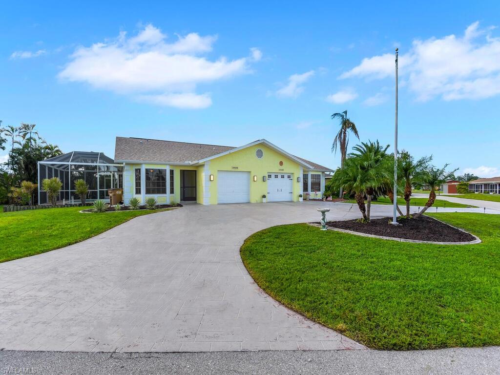 FANTASTIC INVESTMENT OPPORTUNITY IN THE HEART OF CAPE CORAL! Discover this beautifully renovated duplex ideally situated just south of Cape Coral Parkway, minutes from the exciting redevelopment surrounding Bimini Basin and the vibrant downtown Cape Coral entertainment district! Situated on an oversized corner lot with a circular driveway, this income-producing property features two spacious units, each offering 2 bedrooms, 2 full bathrooms, an attached 1-car garage, an open-concept kitchen, and a desirable great room floor plan. Both units have been extensively renovated, featuring NEW A/C units, NEW flooring, beautifully updated kitchens, and remodeled bathrooms, offering modern finishes and peace of mind for years to come! One unit also features a private screened-in pool, adding to the property's appeal and rental potential. Additional highlights include no flooding during the hurricane and a prime location within walking distance of downtown Cape Coral's popular restaurants, shopping, nightlife, and entertainment. With significant redevelopment and investment taking place in the surrounding Bimini Basin area, this is an incredible opportunity to own an income-producing property in one of Cape Coral's most exciting locations! Whether you're looking to expand your investment portfolio or secure a property with long-term potential, this duplex checks all the boxes! *Some images are virtually staged.