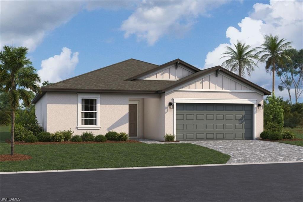 Welcome to Whispering Lakes! This beautifully designed Bimini floorplan offers 3 bedrooms, 2 bathrooms, a private den, a 2-car garage, and 1,742 square feet of open-concept living space. The spacious kitchen with a large center island overlooks the dining and living areas, creating the perfect setting for entertaining or everyday living. The private owner's suite features a walk-in closet and dual-sink vanity, while the versatile den is ideal for a home office, hobby room, or flex space. Enjoy Florida living year-round from the covered lanai.

Located in the desirable Whispering Lakes community, homeowners enjoy low HOA fees with NO CDD fees, a community pool with cabana, and expansive green spaces throughout the neighborhood. Amanecer Elementary and Lehigh Acres Middle School are within walking distance, and shopping, dining, and major roadways are just minutes away. Take advantage of special pricing, affordable monthly payments, and exclusive financing opportunities. Visit today and discover why Whispering Lakes is the perfect place to call home! Photos may depict a previously built model; actual home features may vary.