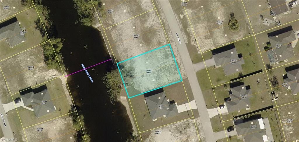 Welcome to the place of your dreams. This expansive fresh water vacant lot invites you to build your house in a paradise. Build home here with views to the Cyracuse Canal. Start planning your and be part of our new developing neighborhood. So much to offer here from here with new waterfront city parks and golf courses and gulf access city boat. This area is north 6 and not on for city utility expansion to 2035! Build your home on well and septic and start enjoying sunny Florida. Buy and build or hold as an investment. Either way, you'll win big. Hurry, there aren't many lots with canals in this area!!!