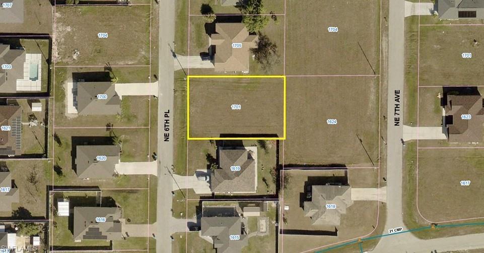 Nice eastern exposure lot to build your new home and enjoy the Southwest Florida sunrises! Located close to the intersection of Diplomat Pkwy E and Andalusia Blvd for quick access to Pine Island Rd as well as Del Prado Blvd N with all its amenities like shopping, dining, home improvement stores and more. Just minutes away from Diplomat Elementary and Middle School. Less than 10 minutes to Coral Oaks Golf Course and Burnt Store Rd N leading to Punta Gorda.