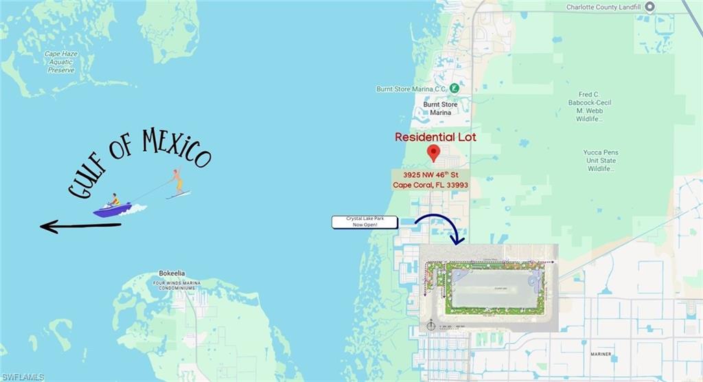 Your Opportunity to Build in Northwest Cape Coral! If you’ve been watching the growth happening in Northwest Cape Coral, this homesite offers an opportunity to become part of it. Located west of Burnt Store Road in a peaceful residential area, this off-water lot provides the perfect canvas for creating your future Florida home while keeping you close to some of the area’s most exciting recreational amenities and planned development. Nearby Crystal Lake Park is quickly becoming a favorite destination with its sandy beach, walking and biking paths, fitness stations, kayak launch, boat ramp, and Cape Coral’s own “mountain,” offering elevated views toward Charlotte Harbour and Pine Island. The planned Seven Islands development is also nearby, adding another exciting dimension to the future of this growing area. Burnt Store Road provides convenient access to Punta Gorda, I-75, golf courses, public boat ramps, shopping, dining, and more. Whether your plans include building soon or holding for the future, this homesite offers an affordable way to put down roots in a part of Cape Coral with plenty happening around it.
