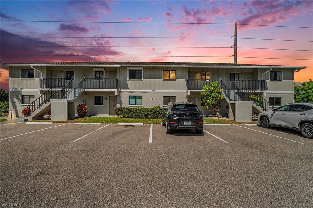 Perfect winter getaway! Leave the snow behind and soak up the sun and fun of Cape Coral. This cozy condo blends comfort and style with 2 bedrooms, 2 bathrooms, and a spacious living and dining area. Recently updated and freshly painted, the remodeled kitchen boasts quartz countertops and plenty of storage. The master bathroom features a new vanity, and the home includes a washer, dryer, and new A/C condenser. Outside, enjoy the community pool where you can relax in the Florida sunshine and connect with neighbors. Just minutes from downtown Cape Coral, you'll have easy access to shops, restaurants, and entertainment. Whether you’re after a peaceful retreat or a lively urban vibe, this condo has it all. Don’t miss the chance to make it your home sweet home—schedule a showing today and start living the Florida dream!