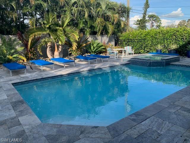 TOTALLY RENOVATED NAPLES PARK POOL HOME | NEAR VANDERBILT BEACH
Totally renovated 3-bedroom, 2-bathroom Naples Park home, renovated in 2018, with approximately 1,900 sq. ft. including the screened lanai. The property is situated on a 6,534 sq. ft. lot (0.15 acres).
The home features a French Provincial-style kitchen, tile flooring throughout, and a large-capacity Maytag washer and dryer, new in 2024.
The screened lanai includes a heated saltwater pool and spa, built in 2018. The property also features landscaped grounds, a two-car garage, and a paver driveway installed in 2018.
Additional improvements include a metal roof installed in 2022 and gutters installed in 2019.
The property is located near Vanderbilt Beach, golf courses, and Mercato, with shopping, dining, restaurants, and entertainment. Vanderbilt Beach is accessible by walking or bicycle.
PROPERTY FEATURES:
* 3 bedrooms / 2 bathrooms
* Approximately 1,900 sq. ft. including screened lanai
* 6,534 sq. ft. lot / 0.15 acres
* Renovated in 2018
* French Provincial-style kitchen
* Tile flooring throughout
* Heated saltwater pool and spa, built in 2018
* Screened lanai
* Landscaped grounds
* Two-car garage
* Paver driveway installed in 2018
* Metal roof installed in 2022
* Gutters installed in 2019
* Maytag washer and dryer, new in 2024
* Near Vanderbilt Beach
* Near golf and Mercato