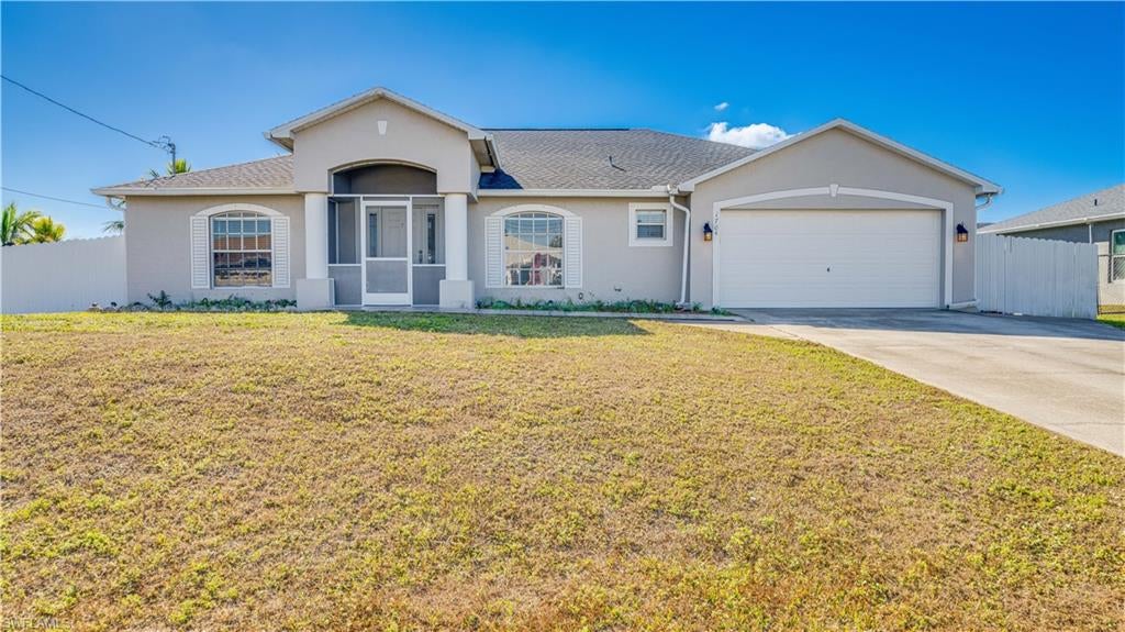 Priced to Sell! Welcome to this nearly 2,000 sq. ft. home located in a friendly neighborhood within walking distance to a park and softball field. Designed for everyday living and entertaining, the home features an open-concept layout with a desirable split floor plan.
The spacious kitchen is both beautiful and functional, offering custom cabinetry with pull-out drawers . It flows seamlessly into the main living areas, making it ideal for gatherings.
This home offers 3 bedrooms and 2 bathrooms, plus a versatile flex room perfect for a home office, den, or additional bedroom. The primary suite serves as a relaxing retreat with a Jacuzzi tub. All bedrooms feature professionally installed closet shelving for optimal organization.
Enjoy Florida living with a screened lanai and two large outdoor entertaining areas, ideal for grilling and relaxing. The backyard also includes a professionally installed 18’ round above-ground pool with hurricane straps, built for durability and long-term enjoyment.
Recent upgrades include a well pump (2022), water system (2023), water heater (2021), and roof (2023). The property is fully fenced with a metal fence for added privacy and security. No flood insurance required.
This home offers comfort, functionality, and valuable upgrades. Schedule your showing today—this one won’t last!