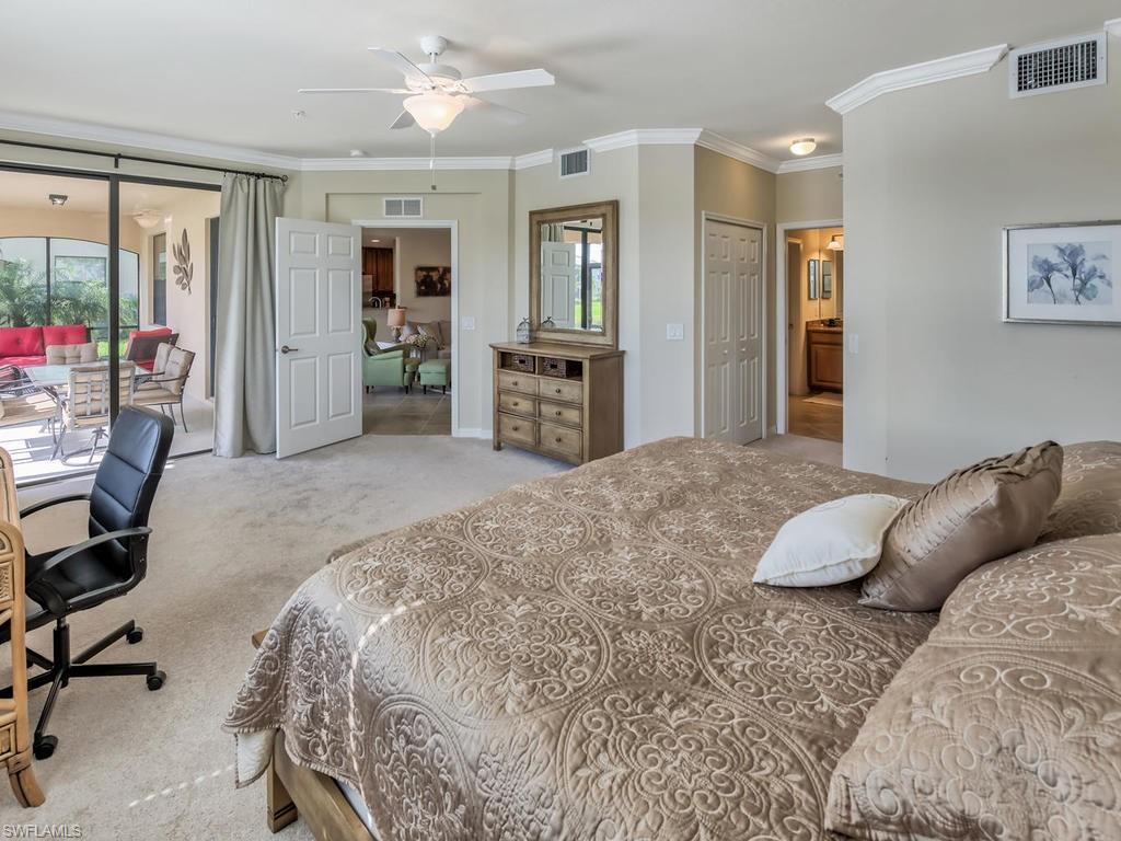 AVAILABLE February 2027! Experience Florida living in this beautifully maintained 3-bedroom, 2-bath first-floor coach home, featuring a spacious 2-car attached garage and a stunning lake view from your private screened lanai. This move-in-ready residence boasts a highly sought-after transferable golf membership, offering exclusive access to world-class golfing just steps from your door. Enjoy the comfort of a bright and open floor plan, perfect for entertaining or relaxing in style. A new mattress and couch have been purchased for the upcoming 2027 season, adding to the comfort and fresh feel of this exceptional home. In addition to the TPC golf membership, the transfer grants full access to all of Treviso Bay’s top-tier amenities, including lagoon, lap, and satellite pools, a modern fitness center, tiki bar, lakeside beach area, bocce, tennis, pickleball, basketball courts, spa, salon, and more. Don’t miss this rare opportunity to experience a piece of paradise with resort-style amenities in a premier golf community!