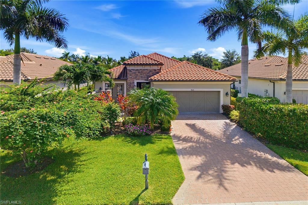 A rare opportunity to own the sought-after expanded Lazio floor plan in the desirable village of Amador at Fiddler's Creek, where you will enjoy the ultimate active resort lifestyle. Offered turnkey, furnished and ready for immediate enjoyment, this beautifully upgraded and immaculately maintained residence combines elegant design, exceptional outdoor living and the peace of mind today's buyers are looking for. Offering three bedrooms plus a study, three full baths and more than 2,300 square feet of thoughtfully designed living space, the home features impact-resistant windows, Storm Smart electric rolldown shutters to protect the covered lanai, a 24-kilowatt Generac whole-house natural gas generator and a tankless water heater. The expansive outdoor living area is designed for year-round entertaining, featuring a natural gas fireplace, fully equipped outdoor kitchen, covered dining and lounging areas, and a heated saltwater pool and spa with a sun shelf and waterfall, all surrounded by lush tropical landscaping for exceptional privacy. Inside, soaring ceilings, porcelain tile flooring, crown molding and tray ceilings complement the bright, open-concept design. The gourmet kitchen features granite countertops, a large center island, walk-in pantry, five-burner natural gas cooktop, wall oven, Advantium microwave, Elica vent hood and newer LG French door refrigerator, creating a space equally suited for entertaining and everyday living. The private primary suite offers lanai access, Levolor motorized blinds, dual custom walk-in closets and a luxurious bath with dual granite vanities and a spacious walk-through shower with dual showerheads. Two guest bedrooms provide comfortable accommodations, including one with private courtyard access, while the French-door den offers flexibility as a home office or media room. Additional upgrades include a Lennox HVAC system, epoxy-finished garage with built-in storage and in-ceiling speakers, and premium finishes throughout. Residents of award-winning Fiddler's Creek enjoy an exceptional resort lifestyle featuring a spectacular 54,000 square-foot clubhouse, resort-style pools with waterfalls and slides, state-of-the-art fitness center with trainers and classes, spa services, bocce, an active tennis and pickleball program with 10 pickleball courts, an extensive event calendar and an impressive activity calendar with something for everyone. Tree-lined sidewalks throughout the community offer numerous options for bicycling, walking and jogging. Optional memberships provide access to championship golf with no waiting list, a private beach club and a marina. Ideally just minutes from Marco Island and downtown Naples, including boutiques, restaurants, Publix, galleries, parks, beaches and an executive airport.