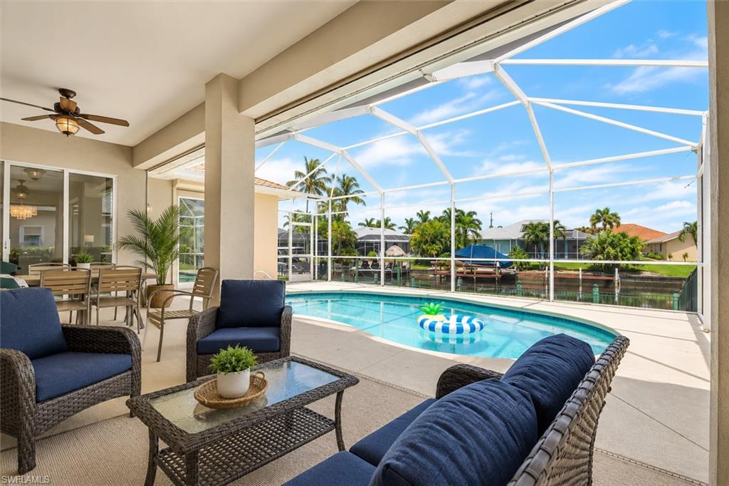Gulf access. Pool. Surfside. And no flood insurance required.

That combination alone makes this home stand out and opportunities offering this much value in one of Cape Coral’s most sought after neighborhoods don’t come around often.

Located outside of a flood zone with no flood insurance required, this beautifully maintained waterfront home delivers more than 2,200 square feet of living space and the Southwest Florida lifestyle buyers are looking for without sacrificing peace of mind.

Built in 2005, the owners have already taken care of the big ticket items, including a new roof 2023, new A/C system, and extensive hurricane protection with impact windows, electric roll down shutters, and accordion shutters protecting all major openings.

For boaters, this is where it gets even better. The property sits along a Gulf access canal with an expansive captain’s walk and electric already in place giving you the foundation to create your future dock and lift setup. A fenced backyard adds another layer of privacy and functionality.

Inside, natural light takes center stage. A wall of windows and four sets of sliding glass doors showcase the canal views and create the indoor outdoor connection Florida living is all about. Tile flooring runs throughout the home, complemented by granite countertops in every bathroom, stainless steel appliances, custom blinds, and plantation shutters. The spacious primary suite continues the waterfront experience with beautiful canal views of its own.

Then step outside.

A large under truss lanai opens to your private backyard oasis and heated pool, creating the perfect setting for morning coffee, sunset cocktails, entertaining friends, or simply enjoying Southwest Florida year round weather.

Gulf access. Heated pool. Over 2,200 square feet. Major updates. Hurricane protection. Surfside location. And no flood insurance required.

Finding all of that in one home is difficult.

Finding it at a compelling value is even harder.

This is the one buyers have been waiting for. Schedule a showing today.