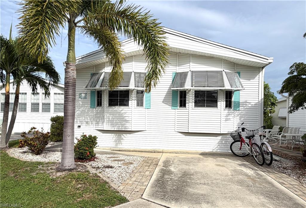 Welcome to the active Florida lifestyle in highly sought-after Riverwoods Plantation, a vibrant 55+ community where YOU OWN THE LAND!
This well-maintained 1998 MODULAR home offers 2 bedrooms, 1½ baths and is being sold TURNKEY—just bring your suitcase and start enjoying paradise! Move-in ready and comfortably furnished with newer furniture, this home also features newer appliances, washer and dryer, a 2014 roof, updated water heater and lots of extra storage. Pride of ownership shows throughout this lovingly maintained home, ideally located within the community.
Riverwoods Plantation is known for its incredible array of amenities and active lifestyle. With a full-time Activity Director and on-site property management, there is always something happening! Enjoy pickleball, tennis, bocce, shuffleboard, horseshoes, billiards, sand volleyball, water volleyball, line dancing, water aerobics and a fitness room. The heated pool and spa provide the perfect place to relax and enjoy the Florida sunshine.
The social calendar is just as impressive, with cards, bingo, morning coffees, dinners, dances, live entertainment featuring well-known bands and countless opportunities to meet neighbors and make new friends. Two outdoor pavilions provide even more space for community gatherings and activities.
Love being on the water? Riverwoods residents have access to boat storage, a private boat ramp on the Estero River, plus a dedicated kayak and canoe launch area. From the Estero River, boaters can cruise to Estero Bay and on to the Gulf of Mexico—even boat over to Fort Myers Beach for lunch or dinner and enjoy Southwest Florida living the way it was meant to be enjoyed!
Great location, turnkey convenience, land ownership and an amazing lifestyle all come together in this wonderful Riverwoods Plantation home.
Please note: This home is located in a non-pet-friendly section of the community.