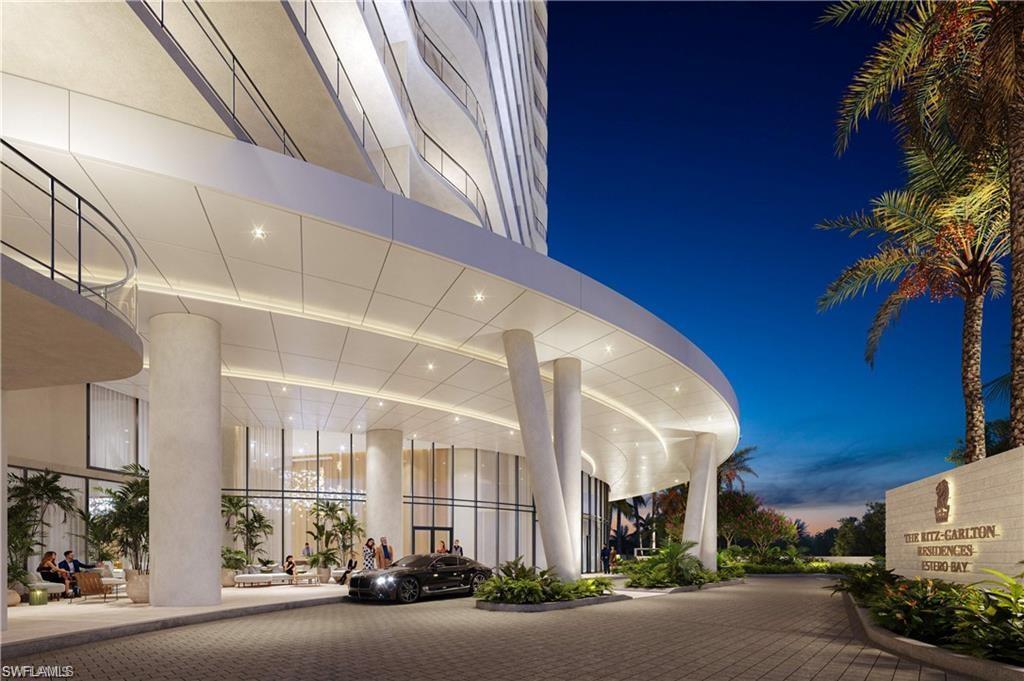 One or more photo(s) has been virtually staged, AI generated or rendered.  Discover The Ritz-Carlton Residences, Estero Bay — one of Southwest Florida's most prestigious luxury waterfront communities, nestled along the serene shores of Estero Bay with breathtaking, unobstructed views of the Gulf. Spanning 500 acres of pristine coastal land, this landmark development by London Bay Development Group offers an unparalleled opportunity to own a luxury condo in Estero Bay, Florida. Two iconic 22-story towers, each crowned by two exclusive penthouses, house 224 exquisitely appointed residences ranging from 2,628 to 3,885 square feet, with two-, three-, and four-bedroom plus den floor plans — making this one of the most sought-after luxury real estate opportunities on Florida's Gulf Coast. Residents of The Ritz-Carlton Residences Estero Bay enjoy world-class amenities including a sports simulator room, private theater, teen and kids club, luxury spa and beauty salon, and 24-hour concierge, bellman, and valet services. The state-of-the-art wellness center features premium fitness equipment, a yoga and Pilates studio, private training rooms, and locker rooms with steam and sauna — setting a new standard for luxury condo living in Southwest Florida. Beyond the towers, residents enjoy exclusive direct access to Saltleaf, Southwest Florida's newest and most exciting coastal village. This vibrant waterfront destination features a 72-boat slip marina, an 18-hole championship golf course, a 9-hole short course, tennis courts, pickleball, and Acqua Bistecca — an extraordinary waterfront dining experience by acclaimed Chef Michael Mina — all conveniently accessible within the community. Saltleaf coastal village redefines the Gulf Coast lifestyle, blending world-class recreation, celebrity chef dining, and marina living into one breathtaking waterfront address. The Sunset Lounge and private dining room provide sophisticated social spaces, while the Sports and News Café offers a daily continental breakfast included with every residence. The Ritz-Carlton Residences, Estero Bay at Saltleaf delivers an unmatched standard of living where world-class Ritz-Carlton service meets the natural beauty of coastal Florida.