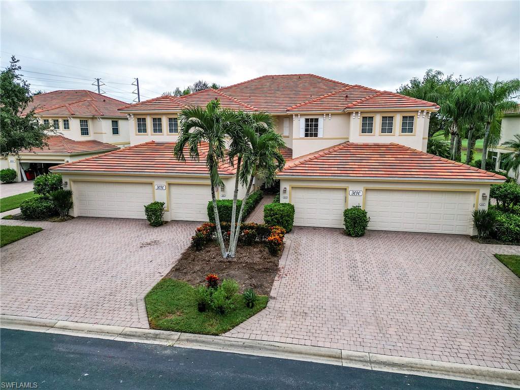 Located in Verandah’s Idlewild community, this furnished downstairs condo with attached 2 car garage has a magnificent view of the putting green on the 4th hole of the Old Orange golf course. On top of that, the condo has been recently renovated so you don't have to worry about doing a bunch of remodeling after you move in. The kitchen has been updated with new granite counters, tile backsplash, new stainless steel appliances and sink. Other features in this 2 bedroom plus den/2 bathroom condo include plantation shutters on most windows, new tile plank flooring in the master bedroom and bathroom, freshly painted interior of the condo, new lanai cage with large picture window screen giving you an enhanced view of the beautiful Old Orange golf course, sun screens on the lanai, cabinets installed in the laundry room for extra storage, new garage door opener and compression springs and new insulated garage door to help keep out the Florida heat!