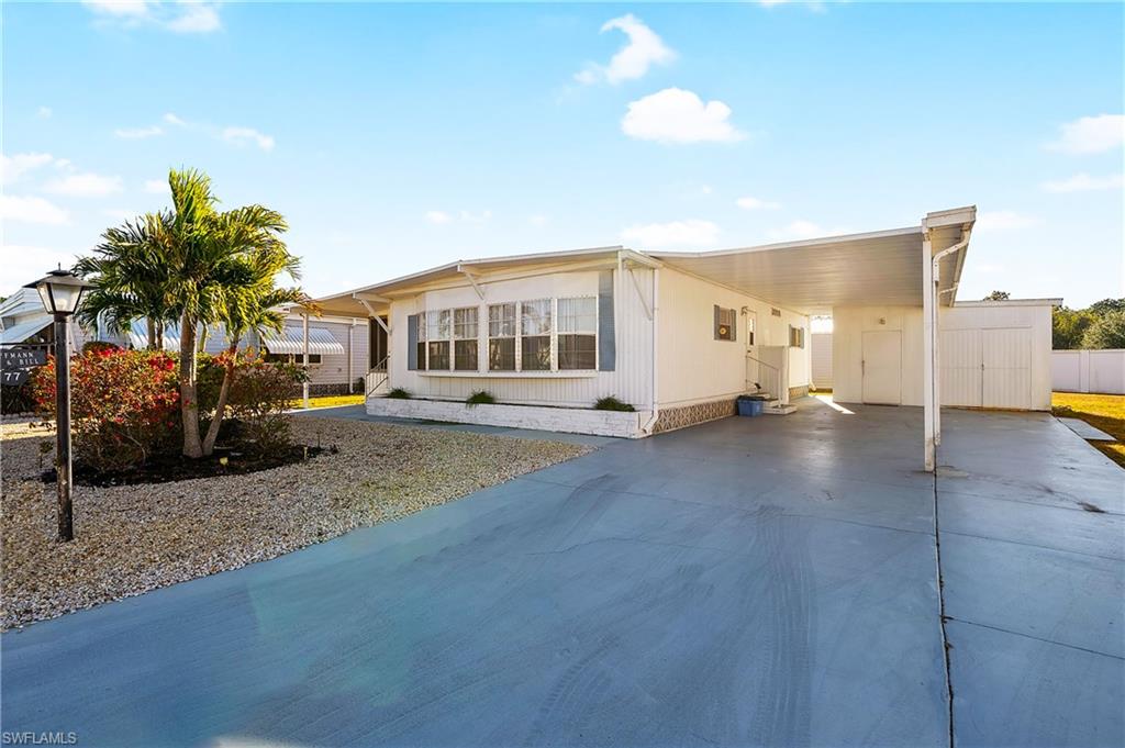 A great example of an affordable, well-cared-for, property in one of the premier manufactured home communities in  North Fort Myers. This furnished, move-in ready home, includes everything you need to simply start living the SW Florida lifestyle — including a golf cart to take you to the course! Roof is three years old and mechanicals are sound and the smart use of space makes this a perfect winter retreat or year-round residence. Six Lakes Country Club is a vibrant, 55+ community with outstanding amenities including a challenging par-60 golf course, clubhouse, restaurant, huge community room, pool and courts for pickleball and tennis. You won't be disappointed with this home OR the fantastic community.