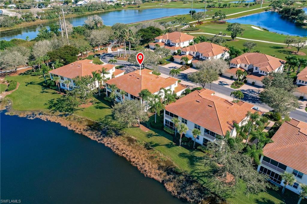 PRICED TO SELL! This stunning condominium, priced aggressively for a quick sale, offers breathtaking views of the lake and golf course from its second-floor location within the gated community of Verandah. This fully furnished property features 3 bedrooms, 2 bathrooms, and nearly 1700 square feet of living space. Upon entering, you are welcomed by an open floor plan that includes a family room and an adjacent area that can be used as a dining room, sitting area, or office. The kitchen is equipped with modern stainless steel appliances, ample counter and cabinet space, and an attractive backsplash. The main areas showcases diagonal tile flooring, cathedral ceilings, beautiful archways, and tasteful decor. The bedrooms are generously sized with ample closet space. The split bedroom layout allows for privacy from guests and family members. The lanai offers one of the best views in Idlewild, with a stunning Golf and Lake view. It is fully enclosed with vinyl enclosures, ensuring a comfortable temperature year-round. The enclosure can be removed if desired, and the lanai also features storm shutters with impact and wind resistance up to 160 MPH. Residents of Idlewild have access to their own pool, fitness center, and clubhouse. The community recently underwent roof replacements in 2021 and received a fresh coat of paint on the exterior in 2023. The Verandah Club offers a resort-style pool, fitness center, two championship golf courses designed by Jack Nicklaus and Bob Cupp, tennis courts, bocce, pickleball, 9 miles of jogging/walking/biking paths, a dog park, playground, kayaks, restaurants, and a social calendar to meet everyone's needs. This property truly offers a luxurious lifestyle within a vibrant and active community. This home is move in ready and being offered at an unbelievable price. Don't miss out on the opportunity to secure your place in paradise now!